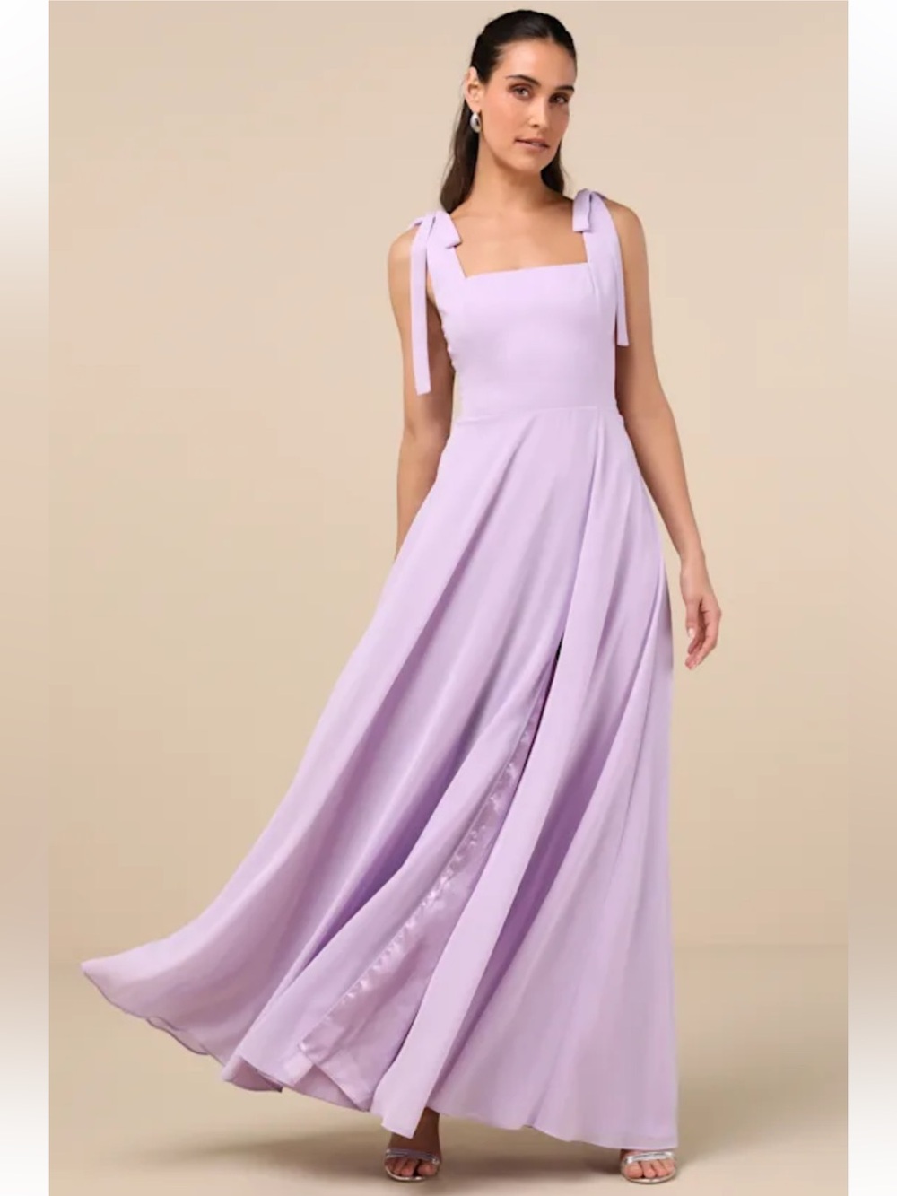 NWOT Lulu's Love me Forever Lavender Maxi Dress Size Medium